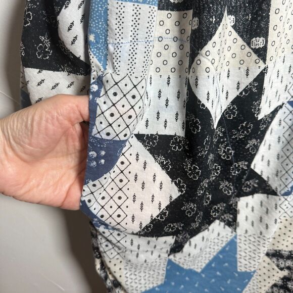 Intimately Free People Patchwork Tunic Top Blouse Women's Size XS Boho Oversize - Picture 11 of 16